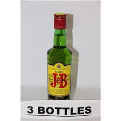 3 BOTTLES OF J&B BLENDED SCOTCH WHISKY