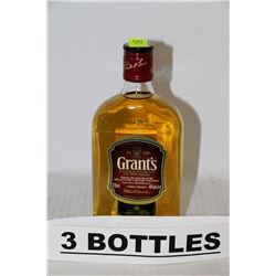 3 BOTTLES OF GRANT'S BLENDED SCOTCH WHISKY
