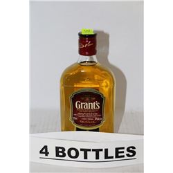 4 BOTTLES OF GRANT'S BLENDED SCOTCH WHISKY