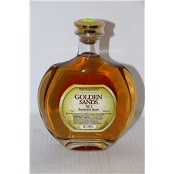 750ML BOTTLE OF GOLDEN SANDS XO BARBADOS RUM