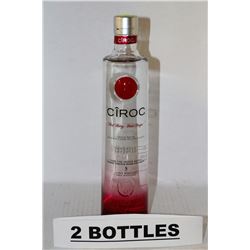 TWO 750ML BOTTLES OF CIROC RED BERRY FLAVOURED