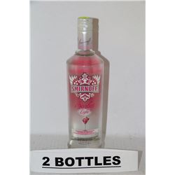 TWO 750ML BOTTLES OF SMIRNOFF SORBET LIGHT