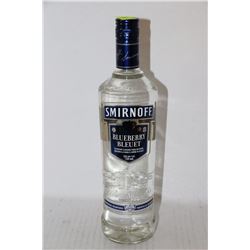 750ML BOTTLE OF SMIRNOFF BLUEBERRY FLAVOURED VODKA