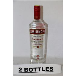 TWO 750ML BOTTLES OF SMIRNOFF NO.21 VODKA 40%ALC.