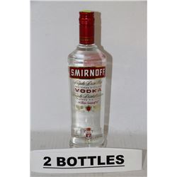 TWO 750ML BOTTLES OF SMIRNOFF NO.21 VODKA 40%ALC.