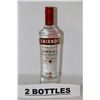 Image 1 : TWO 750ML BOTTLES OF SMIRNOFF NO.21 VODKA 40%ALC.