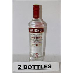 TWO 750ML BOTTLES OF SMIRNOFF NO.21 VODKA 40%ALC.