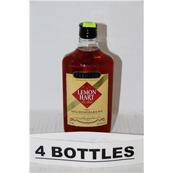 FOUR 750ML BOTTLES OF LEMON HART & SON RHUM