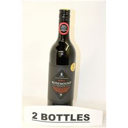 TWO 750ML BOTTLES OF ROSEMOUNT 2013 SHIRAZ