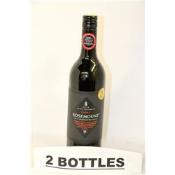 TWO 750ML BOTTLES OF ROSEMOUNT 2013 SHIRAZ