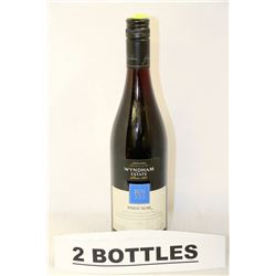 TWO 750ML BOTTLES OF WYNDHAM BIN 333 2012 PINOT