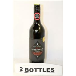 TWO 750ML BOTTLES OF ROSEMOUNT 2013 SHIRAZ