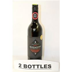 TWO 750ML BOTTLES OF ROSEMOUNT 2013 SHIRAZ