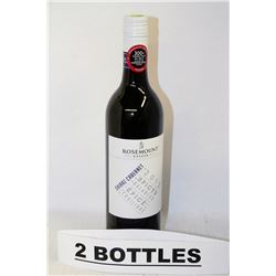 TWO 750ML BOTTLES OF ROSEMOUNT SHIRAZ CABERNET