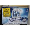 Image 1 : CASE OF 24 CANS OF PEAK BREW BY KOKANEE