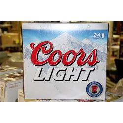 CASE OF 24 CANS OF COORS LIGHT BEER