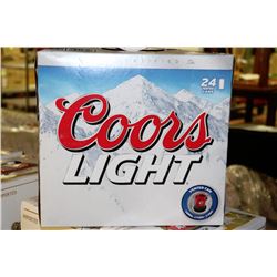 CASE OF 24 CANS OF COORS LIGHT BEER