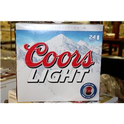 CASE OF 24 CANS OF COORS LIGHT BEER