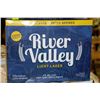 Image 1 : CASE OF 12 CANS OF RIVER VALLEY LIGHT LAGER