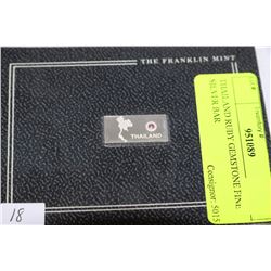 THAILAND RUBY GEMSTONE FINE SILVER BAR