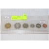 Image 1 : KEY DATE 1991 RARE 25 CENT 6 COIN SET IN CLEAR