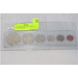 1959 SILVER CANADA 6 COIN SET IN CLEAR HOLDER