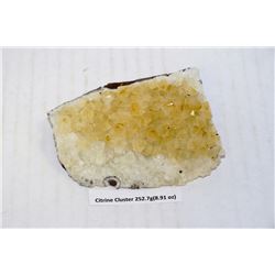 252.7 CITRINE CRYSTAL CLUSTER