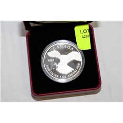 2014 1oz .9999 FINE SILVER PEREGRINE FALCON CANADA