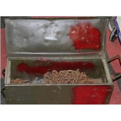 MILITARY AMMO BOX WITH CONTENTS