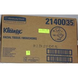 CASE OF KLEENEX FACIAL TISSUE