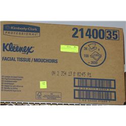 CASE OF KLEENEX FACIAL TISSUE