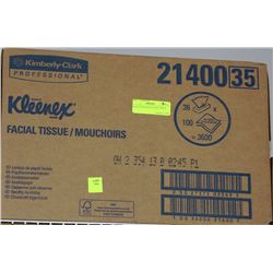CASE OF KLEENEX FACIAL TISSUE