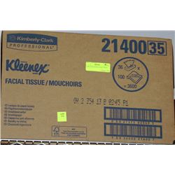 CASE OF KLEENEX FACIAL TISSUE