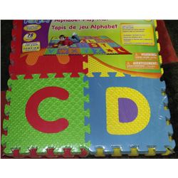 TWO CHILDREN'S LARGE JIGSAW STYLE PLAY MATS