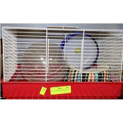 FULLY EQUIPPED HAMSTER CAGE
