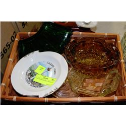 TRAY OF COLLECTIBLE ASHTRAYS