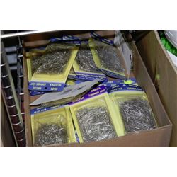 FLAT OF APPROX 18 PACKAGES OF STRAIGHT PINS