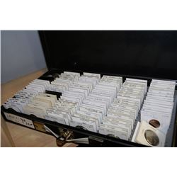 OLD METAL BOX FULL OF MISC. LARGE COIN COLLECTION