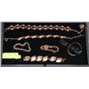 Image 1 : DISPLAY FILLED WITH COPPER JEWELLERY