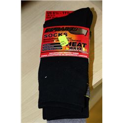 3-PACK OF MENS HEATWAVE SOCKS - SIZE 6.5-11.5