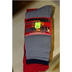 3-PACK OF MENS HEATWAVE SOCKS - SIZE 6.5-11.5
