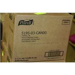 BOX OF 3-1.2L PURELL FOAM HAND SANITIZER REFILLS