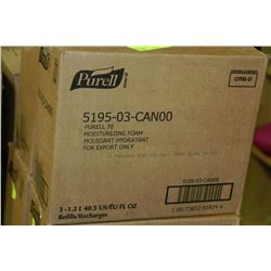 BOX OF 3-1.2L PURELL FOAM HAND SANITIZER REFILLS