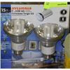 Image 1 : PAIR OF SYLVANIA 15W FLOOD 65 COMPACT LIGHTBULB