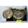Image 1 : PAIR OF HORSE POCKET WATCHES