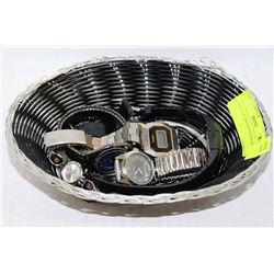 BASKET OF ASSORTED WATCHES
