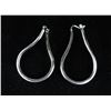 Image 1 : STERLING SILVER HOOP EARRINGS (2.3g)