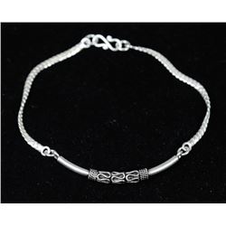 STERLING SILVER FANCY BRACELET (4.1g)