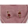 Image 1 : STERLING SILVER GARNET EARRINGS
