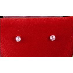 10KT GOLD PINK TOURMALINE EARRINGS